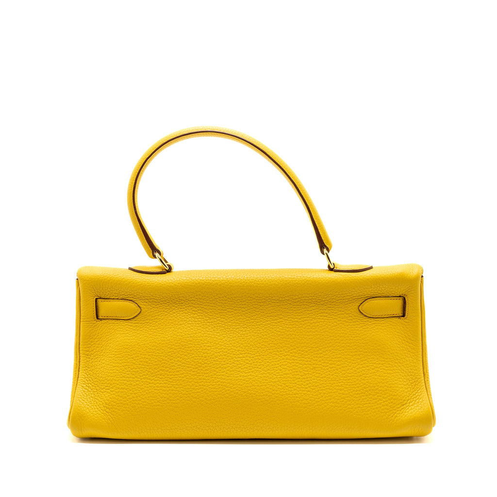 HERMES SHOULDER KELLY CLEMENCE 9D JAUNE AMBER GHW