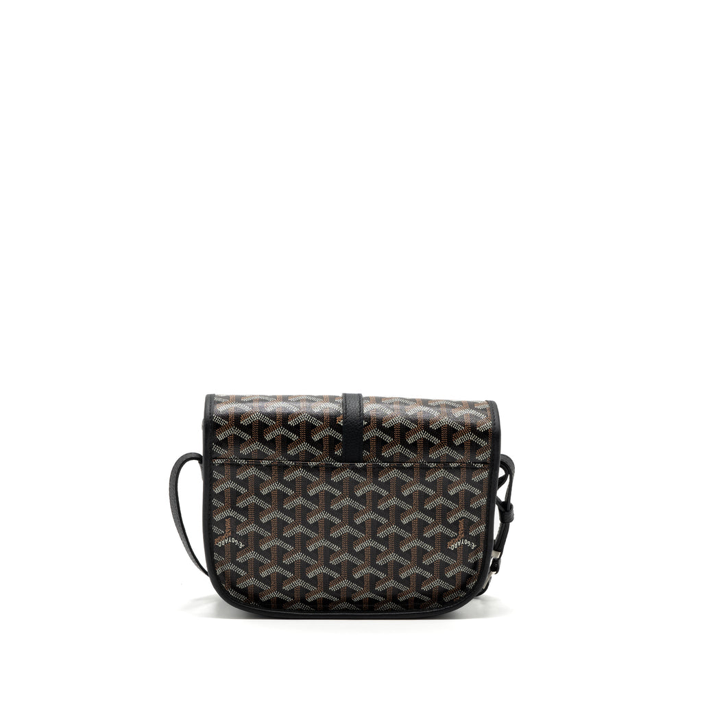 GOYARD MESSENGER BAG CALFSKIN/GOYARDINE CANVAS BLACK SHW