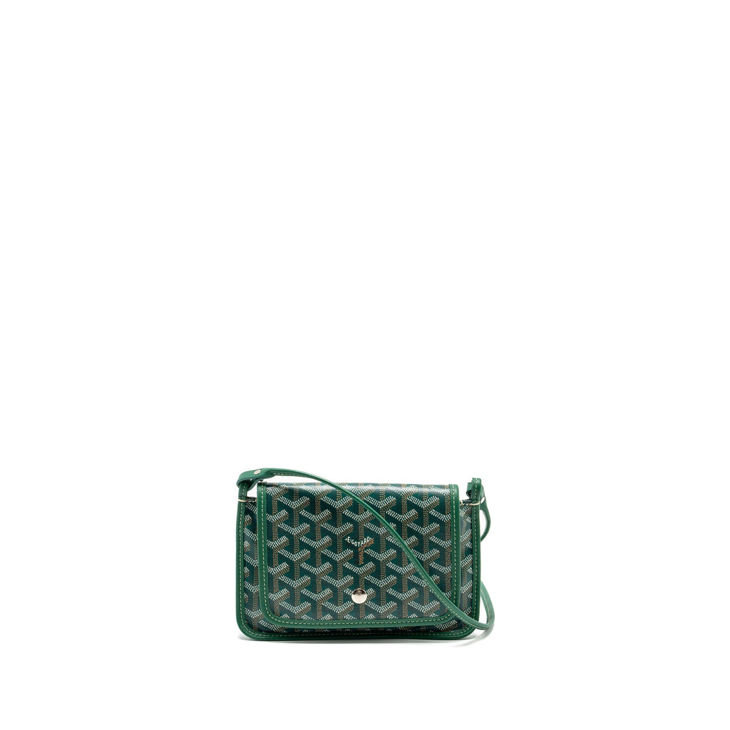 GOYARD PORTEFEUILLE POCHETTE PLUMET GOYARDINE CANVAS VERT SHW