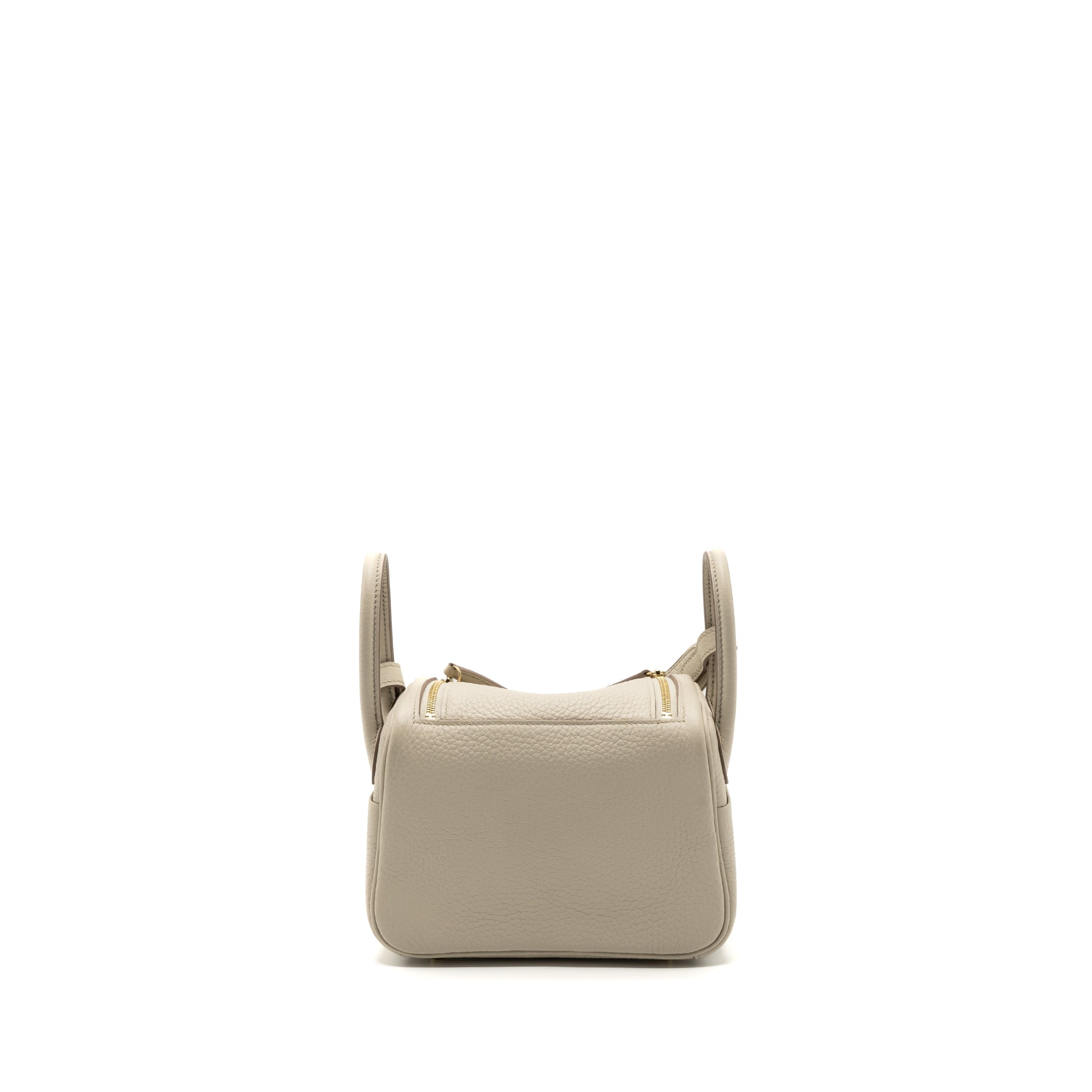 HERMES MINI LINDY CLEMENCE BETON GHW