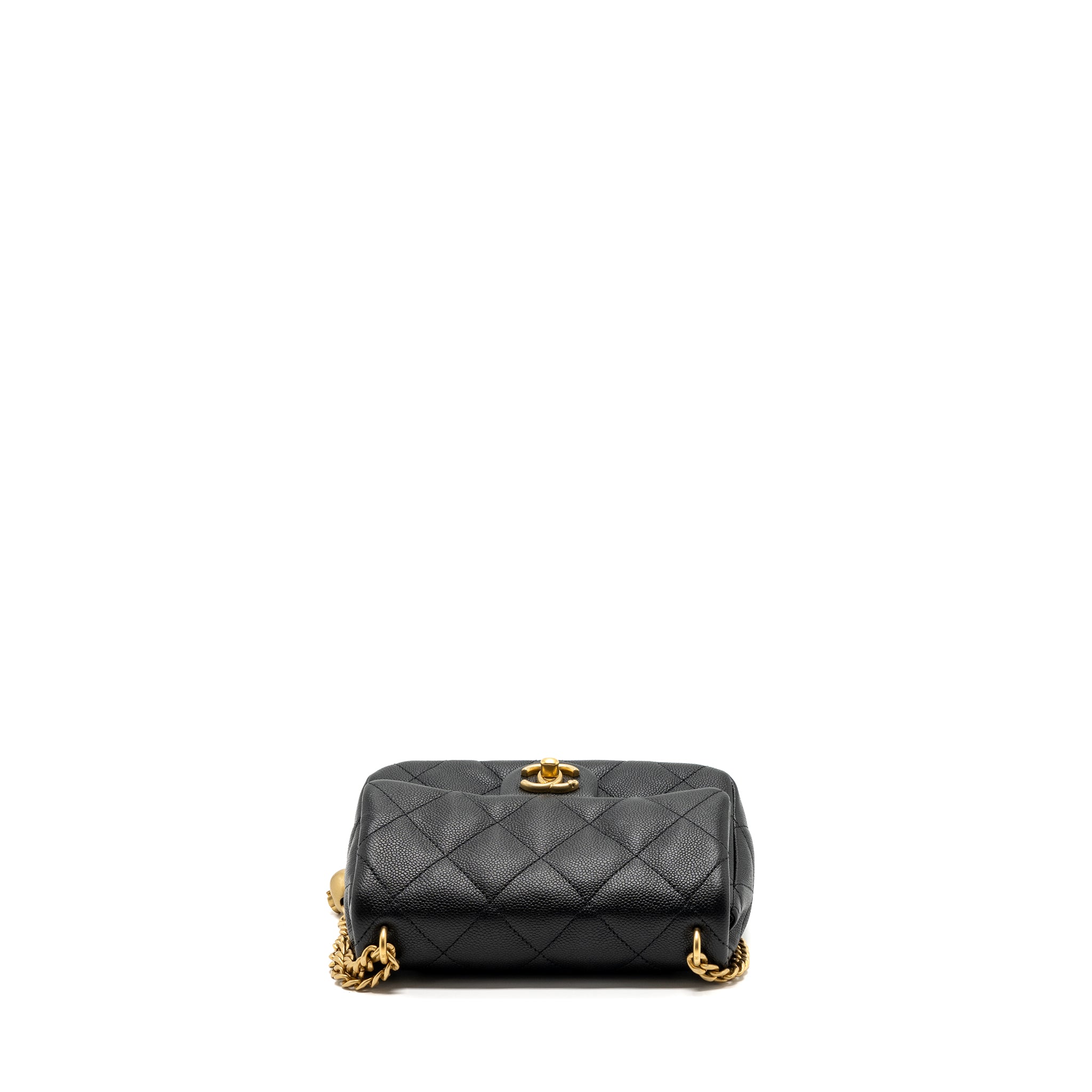 CHANEL 23P COCO LOVE FLAP BAG CAVIAR BLACK GHW(MICROCHIP)