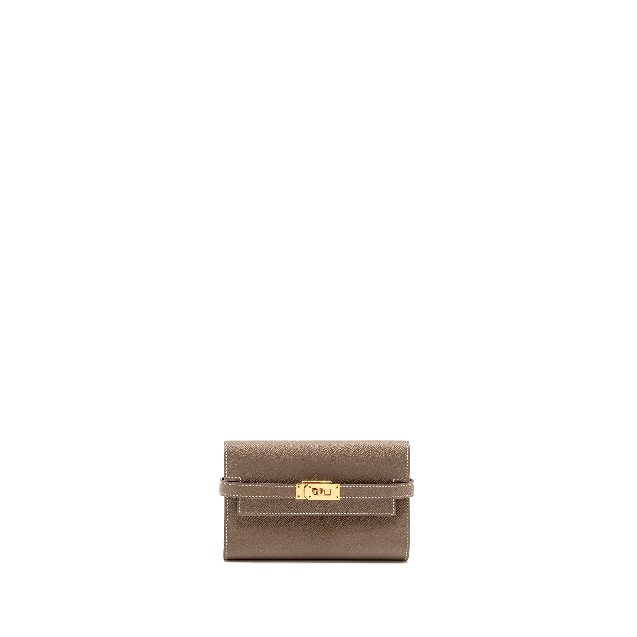 HERMES KELLY WALLET EPSOM ETOUPE GHW