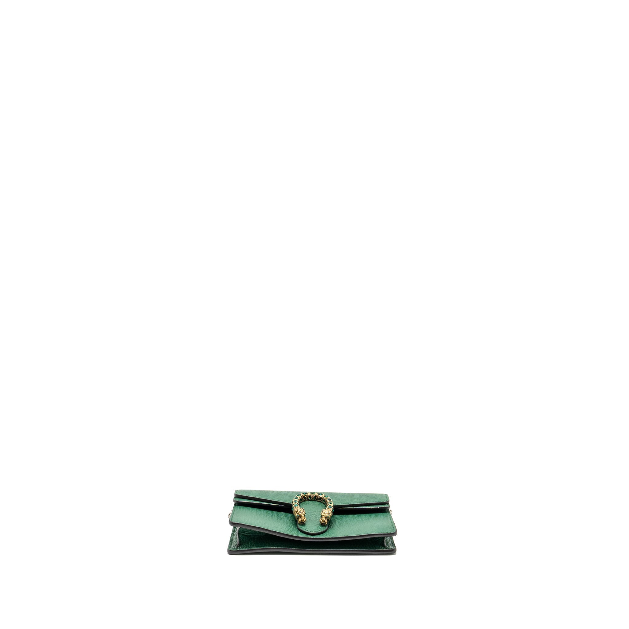 GUCCI SUPER MINI DIONYSUS CALFSKIN GREEN GHW