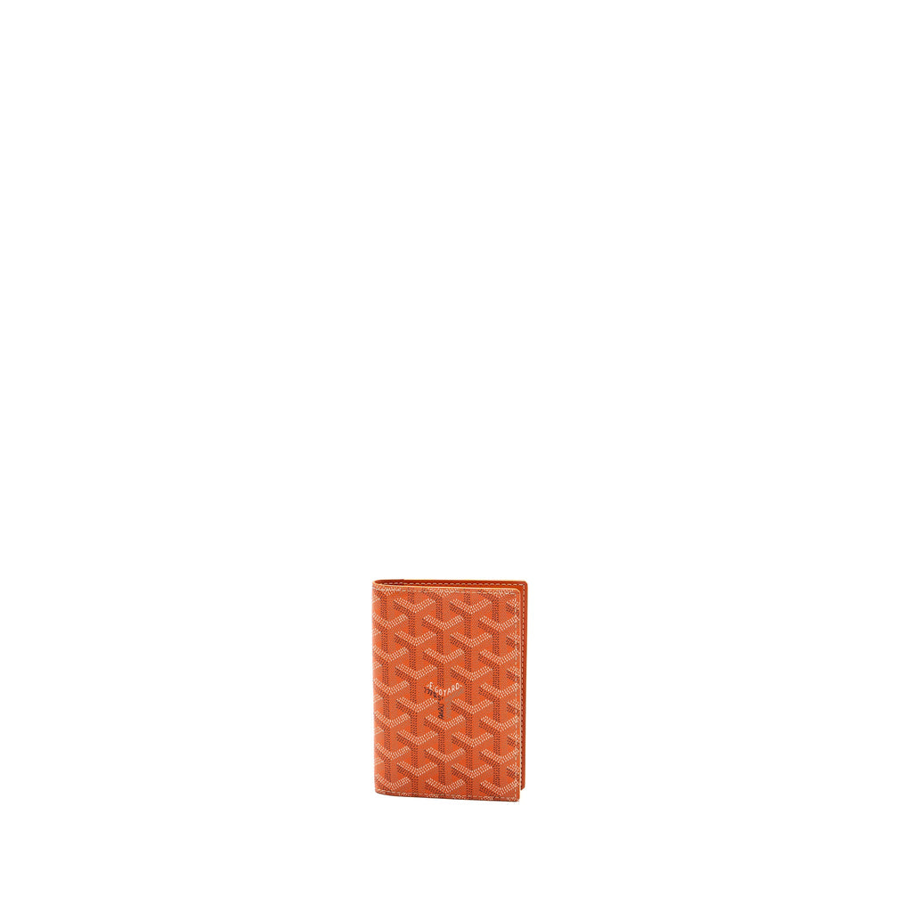 GOYARD PASSPORT HOLDER CANVAS ORANGE