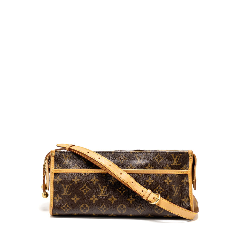 LOUIS VUITTON POPINCOURT LONG SHOULDER BAG MONOGRAM CANVAS GHW