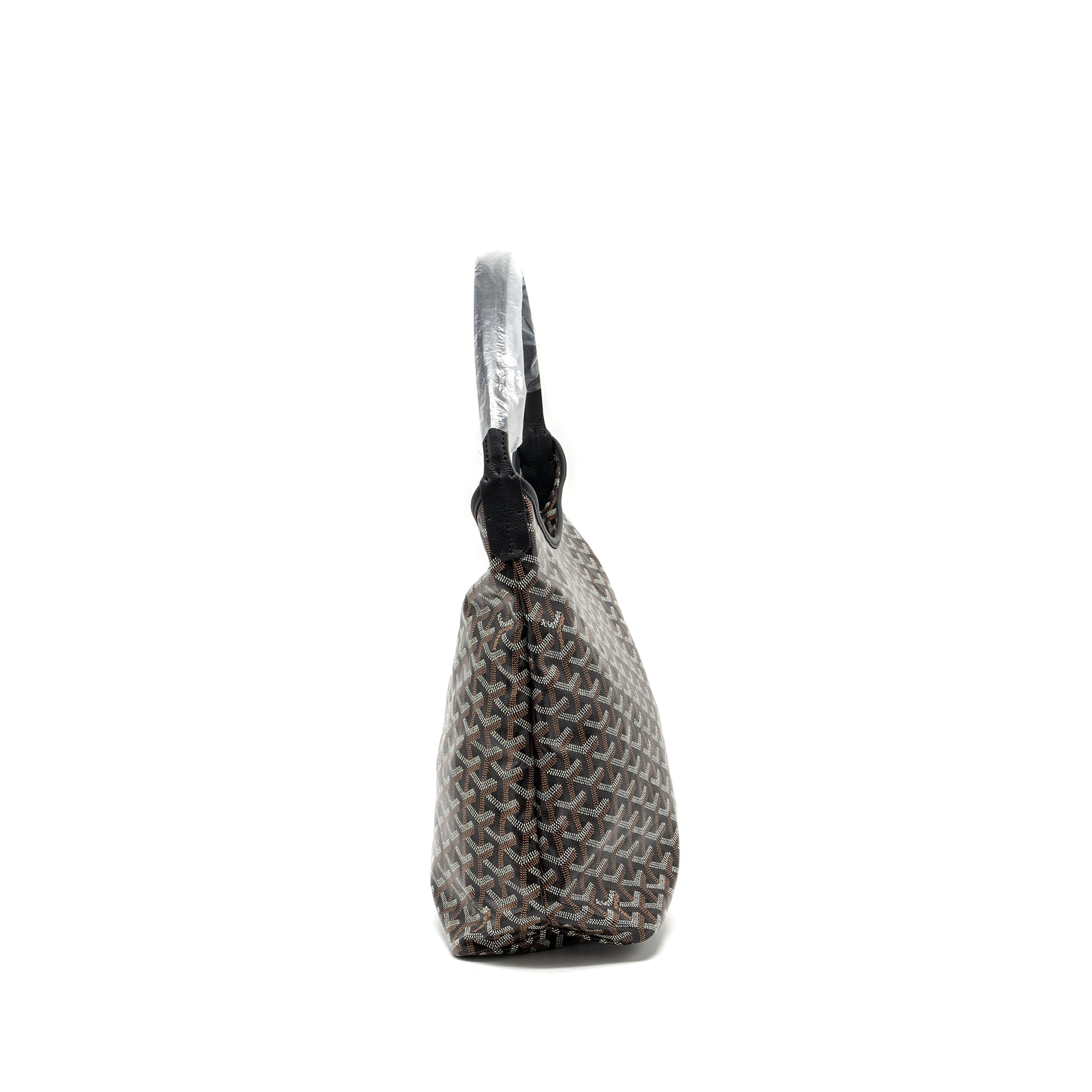 GOYARD BOHEME HOBO BAG GOYARDLINE CANVAS / CALFSKIN BLACK SHW