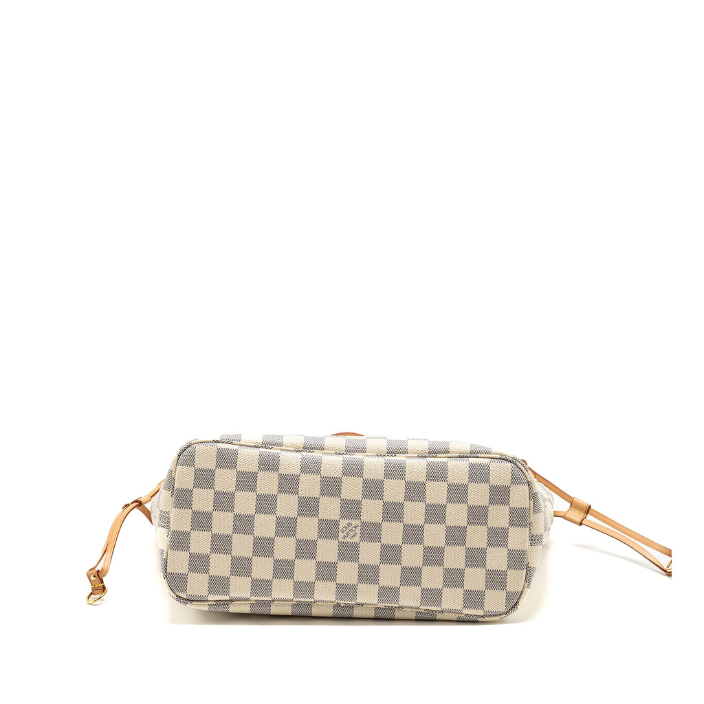 LOUIS VUITTON NEVERFULL PM DAMIER AZUR GHW