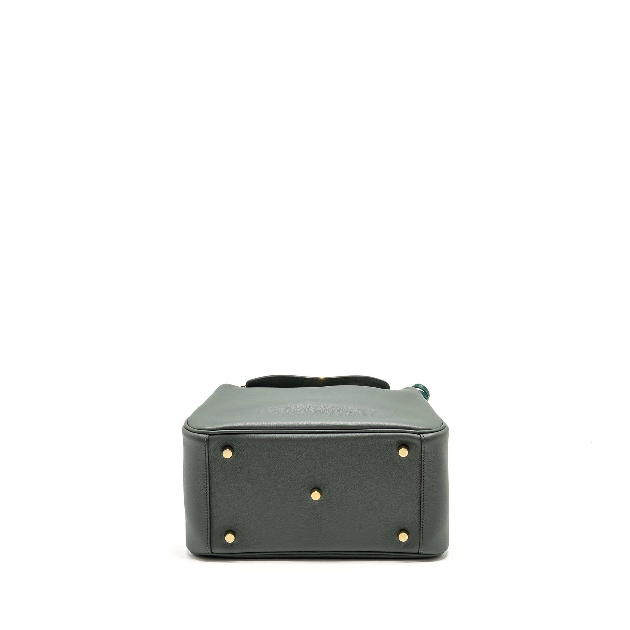 HERMES LINDY 26 EVERCOLOR VERT AMANDE GHW