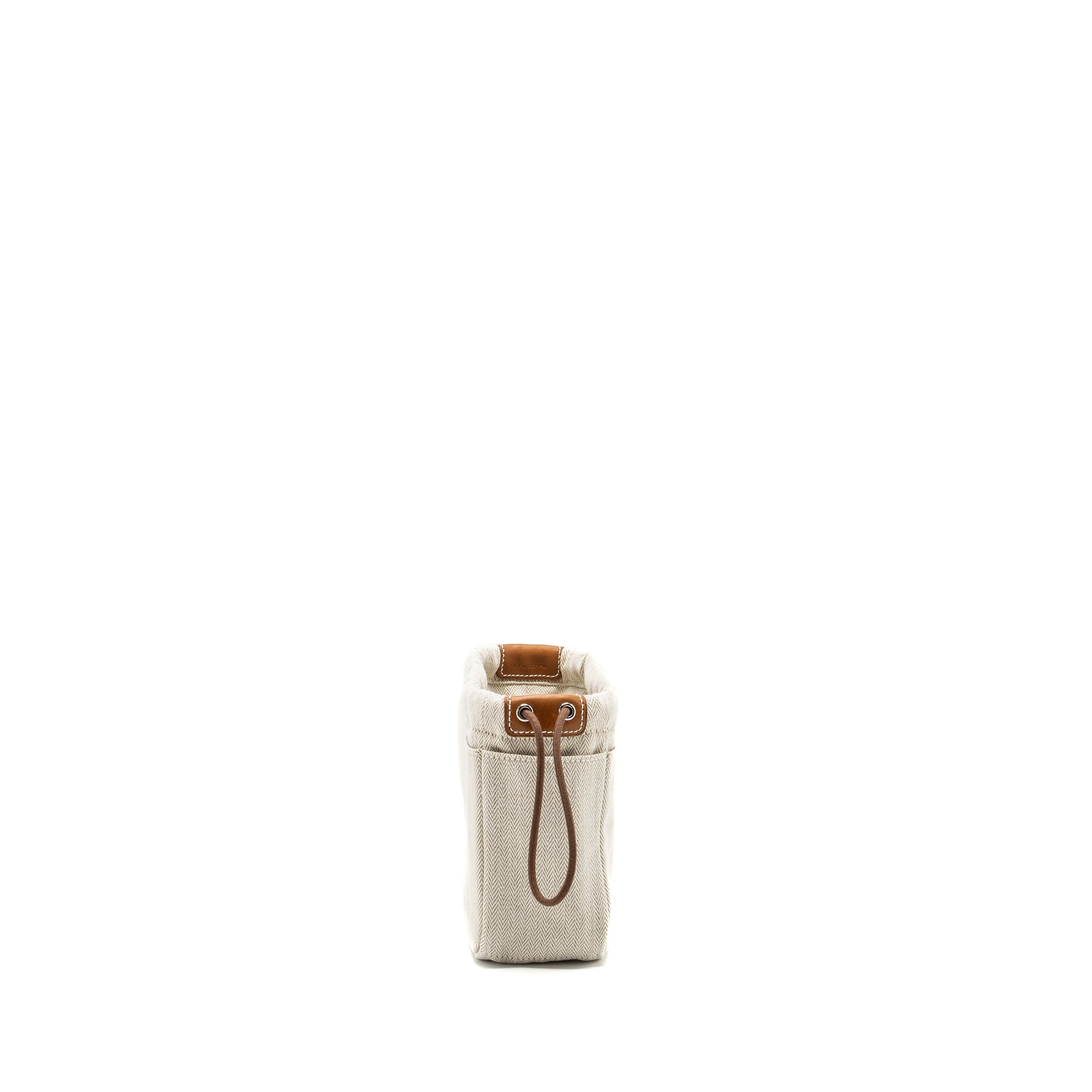HERMES FOURBI 20 POUCH CANVAS / BARENIA CALFSKIN NATURAL/FAUVE SHW