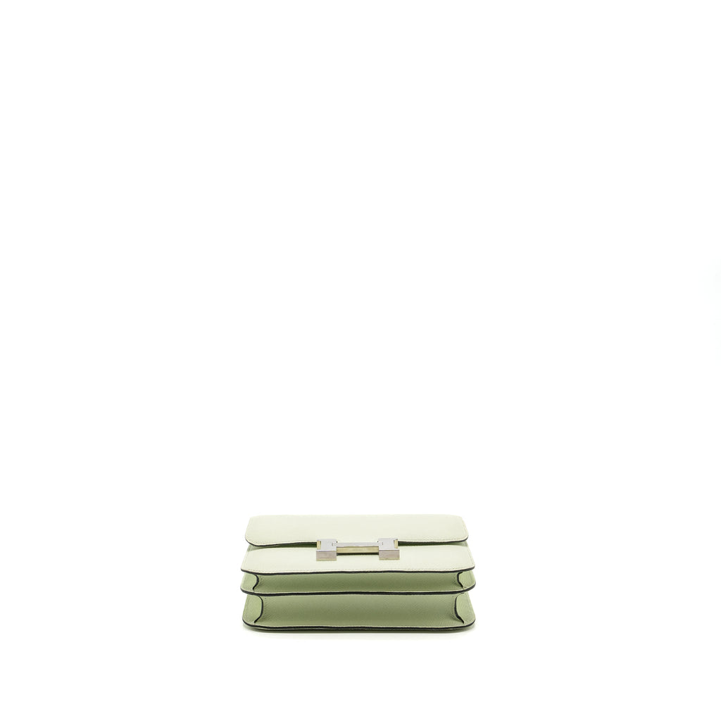 HERMES MINI CONSTANCE EPSOM VERT FIZZ SHW