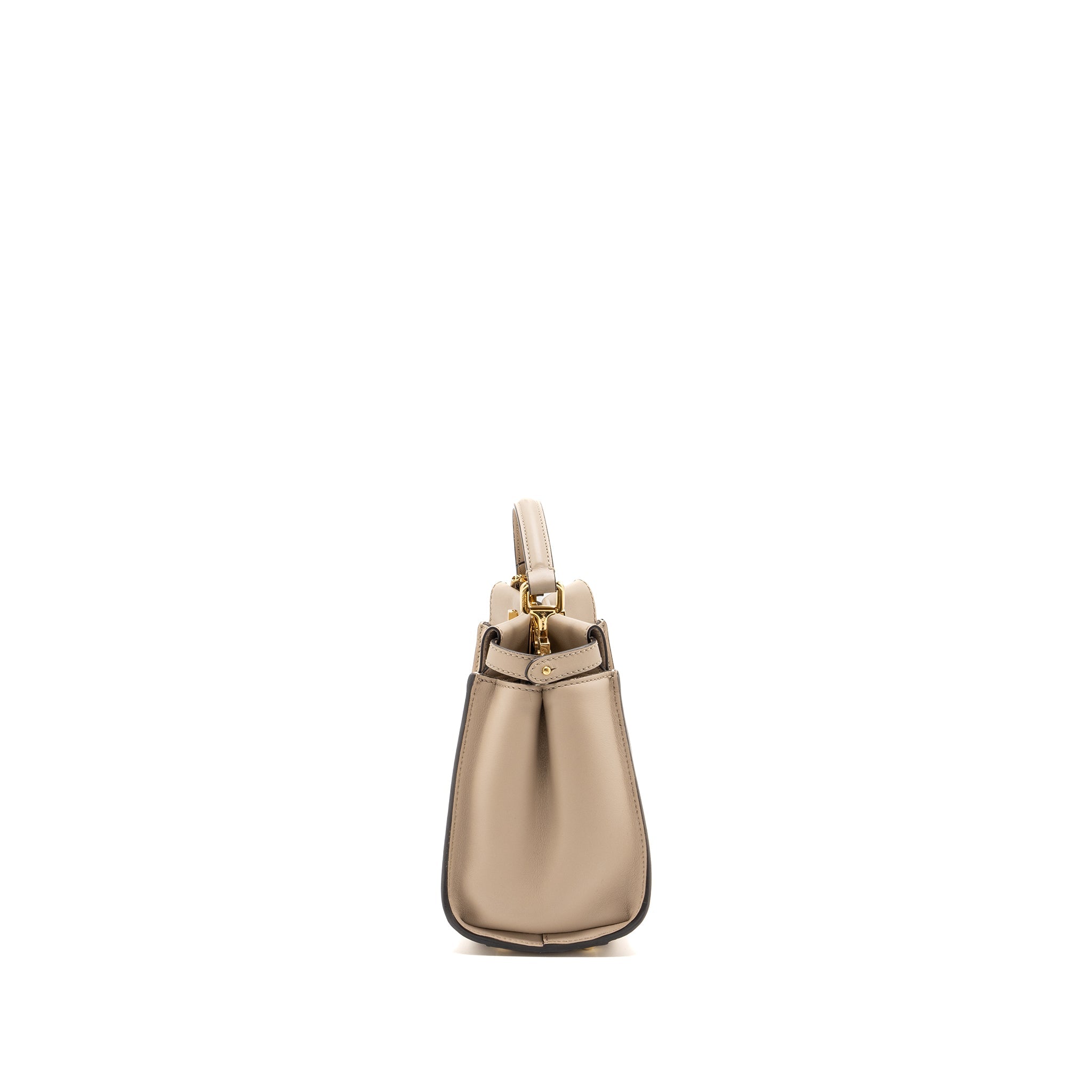 FENDI PEEKABOO MINI CALFSKIN BEIGE GHW