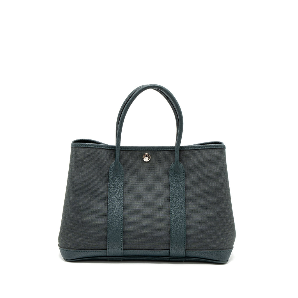 HERMES GARDEN PARTY 30 CANVAS/NEGONDA VERT ROUSSEAU/VERT CYPRES SHW