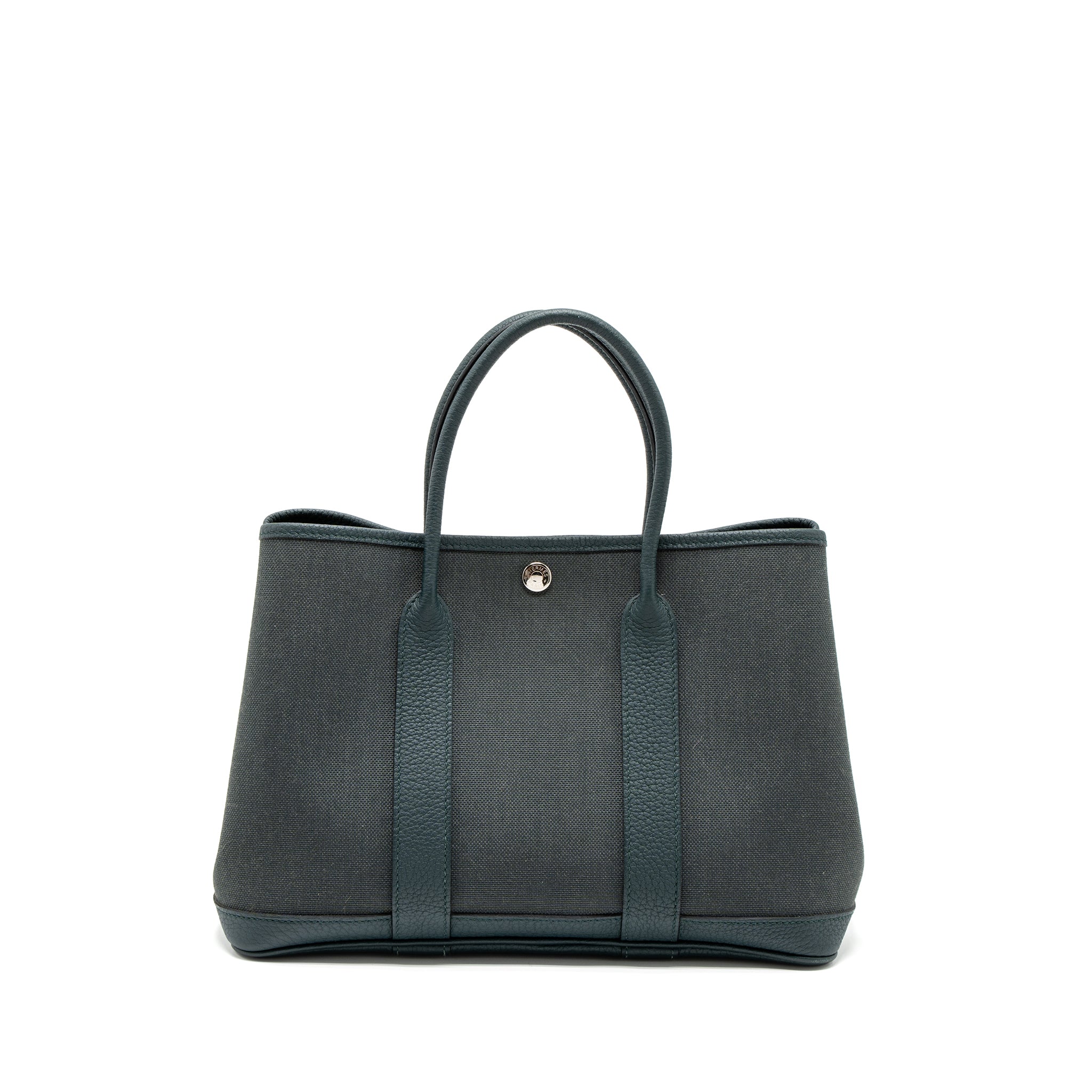 HERMES GARDEN PARTY 30 CANVAS/NEGONDA VERT ROUSSEAU/VERT CYPRES SHW