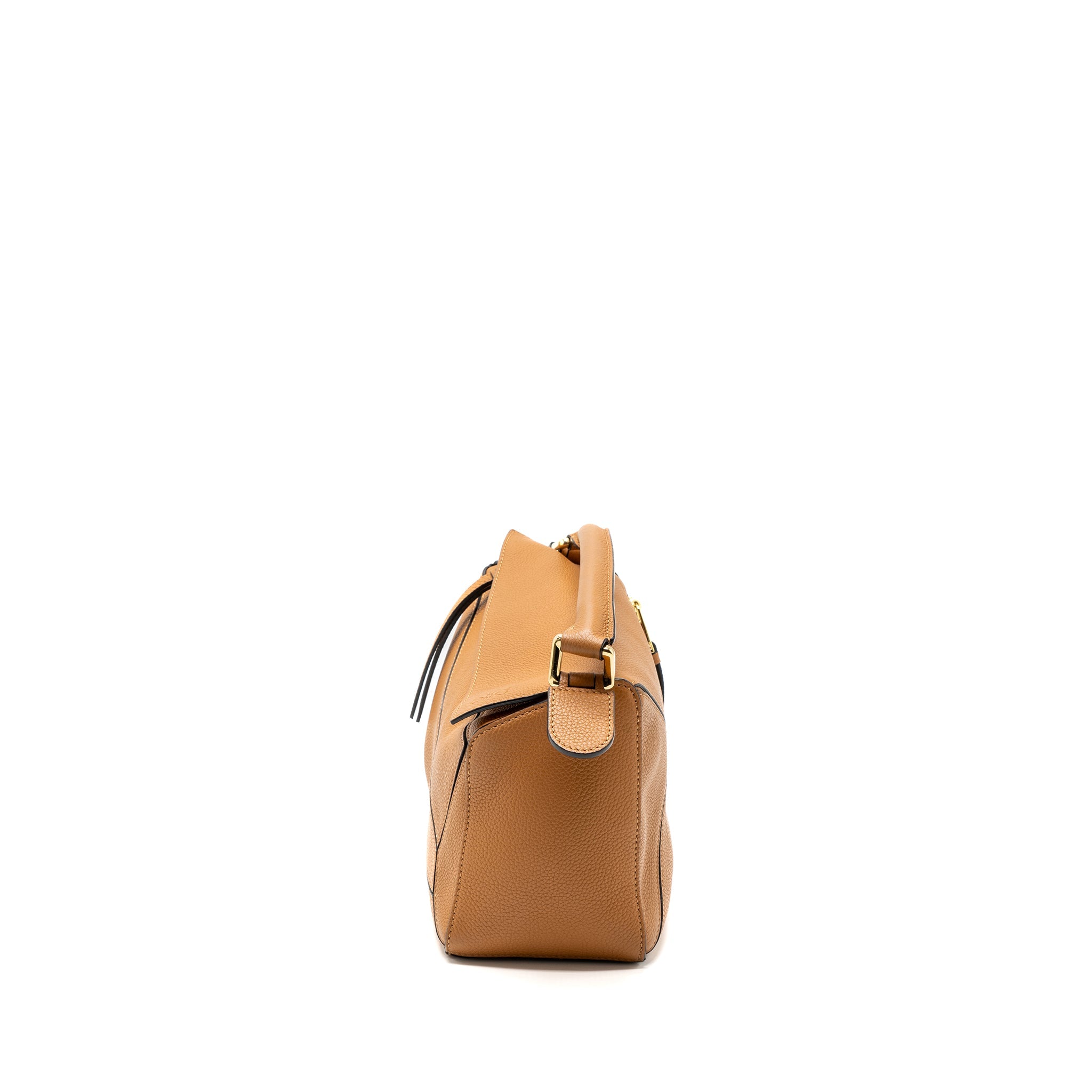 LOEWE SMALL PUZZLE BAG CALFSKIN TAN GHW