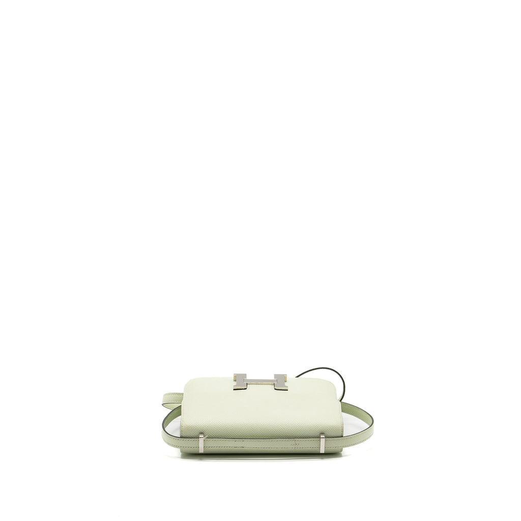 HERMES MINI CONSTANCE EPSOM VERT FIZZ SHW