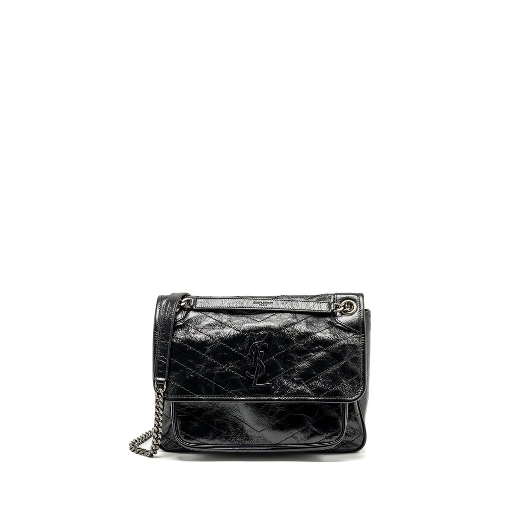 SAINT LAURENT/ YSL MEDIUM NIKI CALFSKIN BLACK SHW