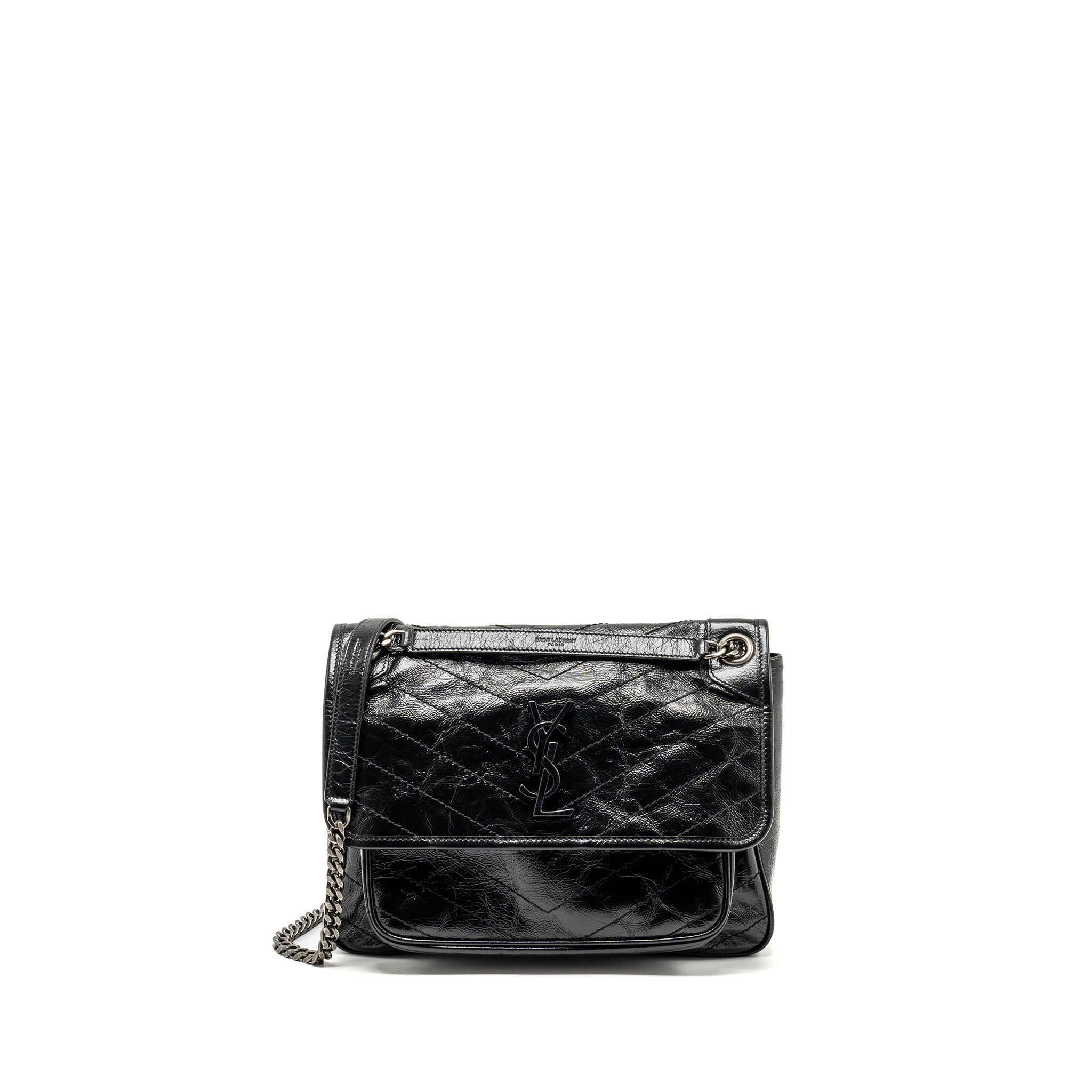 SAINT LAURENT/ YSL MEDIUM NIKI CALFSKIN BLACK SHW