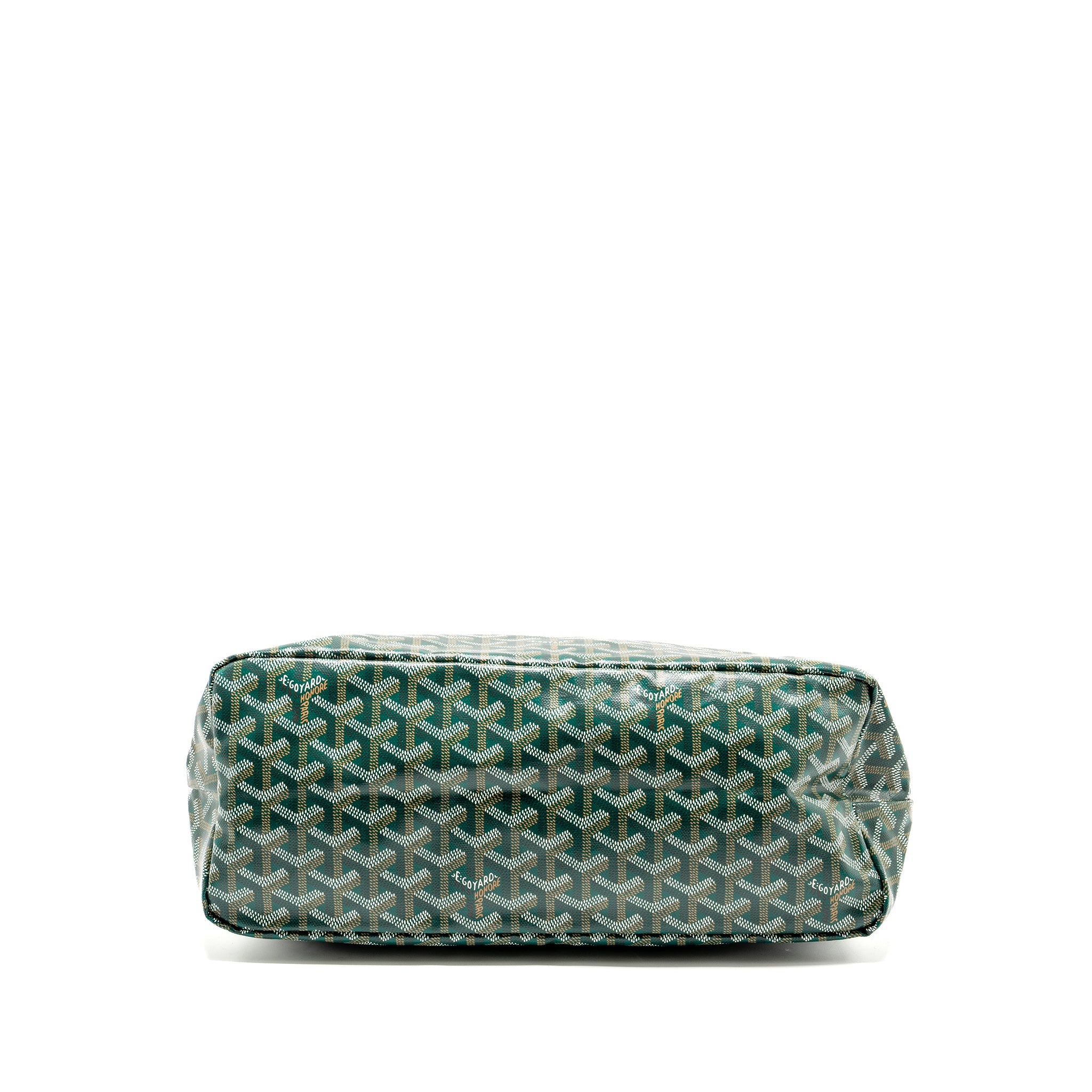 GOYARD BOHEME HOBO BAG GOYARDINE CANVAS / CALFSKIN GREEN