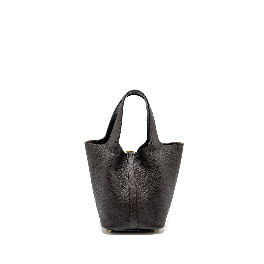 HERMES PICOTIN 18 LOCK BAG CLEMENCE EBENE GHW