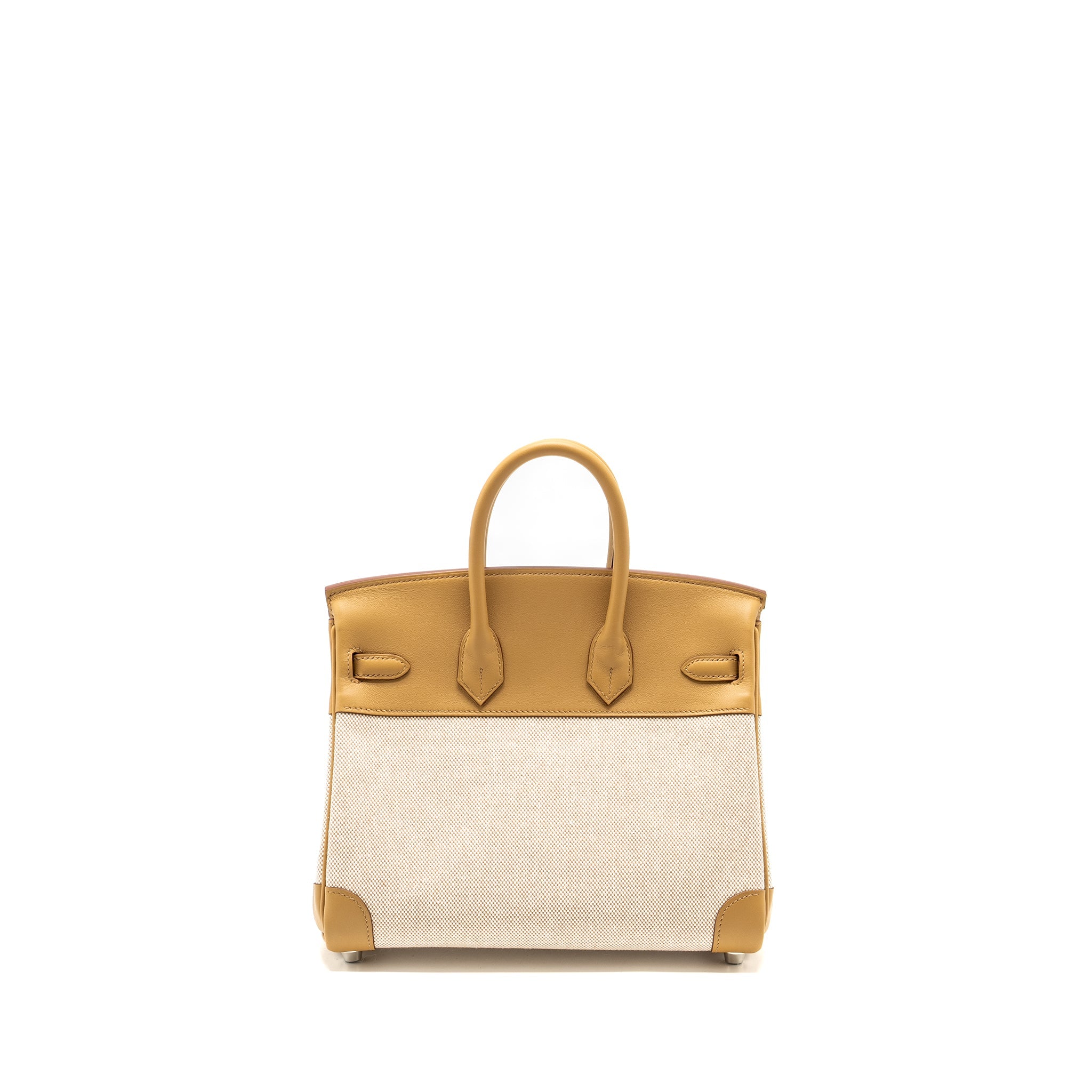 HERMES BIRKIN 25 TOILE SWIFT/CANVAS BISCUIT SHW