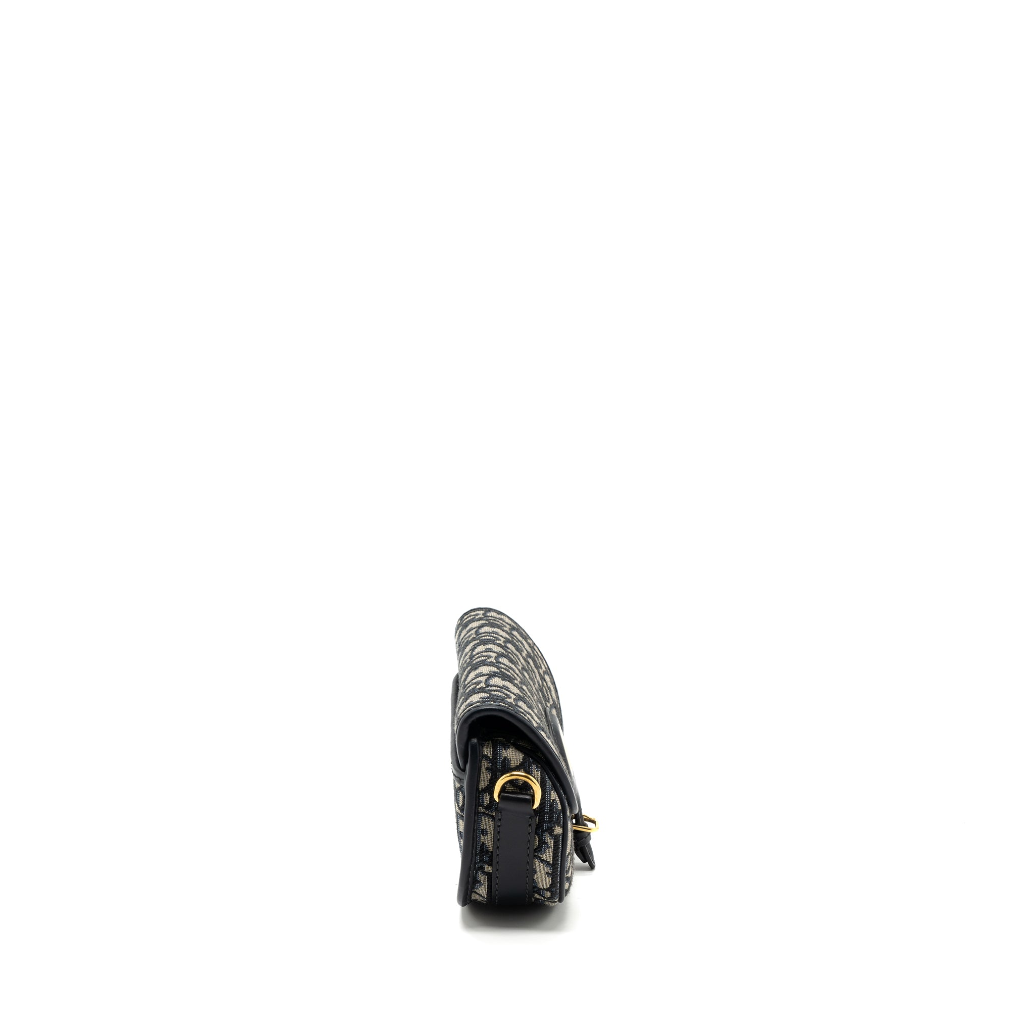 DIOR BOBBY EAST-WEST BAG BLUE OBLIQUE JACQUARD GHW