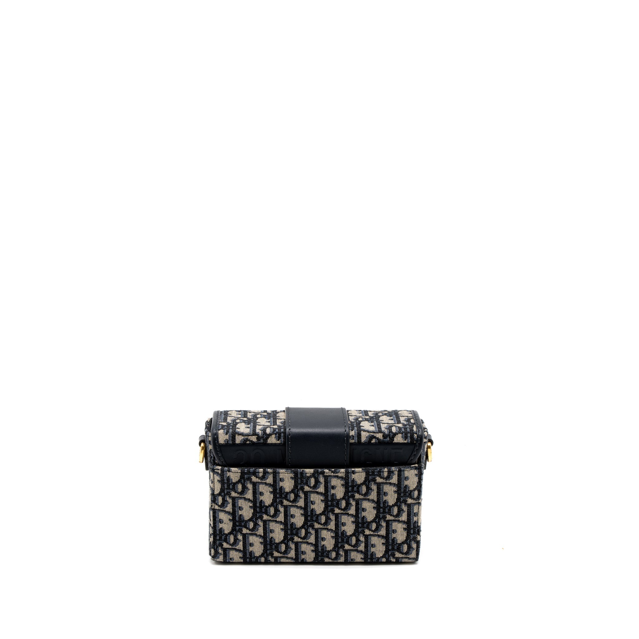 DIOR 30 MONTAIGNE BOX BAG BLUE DIOR OBLIQUE JACQUARD GHW