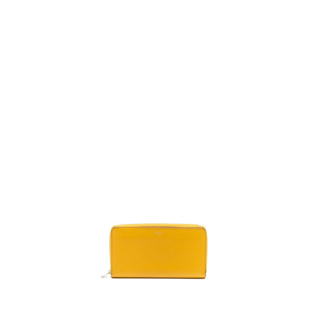 CELINE ZIP LONG WALLET CALFSKIN YELLOW SHW