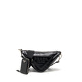 PRADA TRIANGLE SHOULDER BAG LEATHER BLACK SHW
