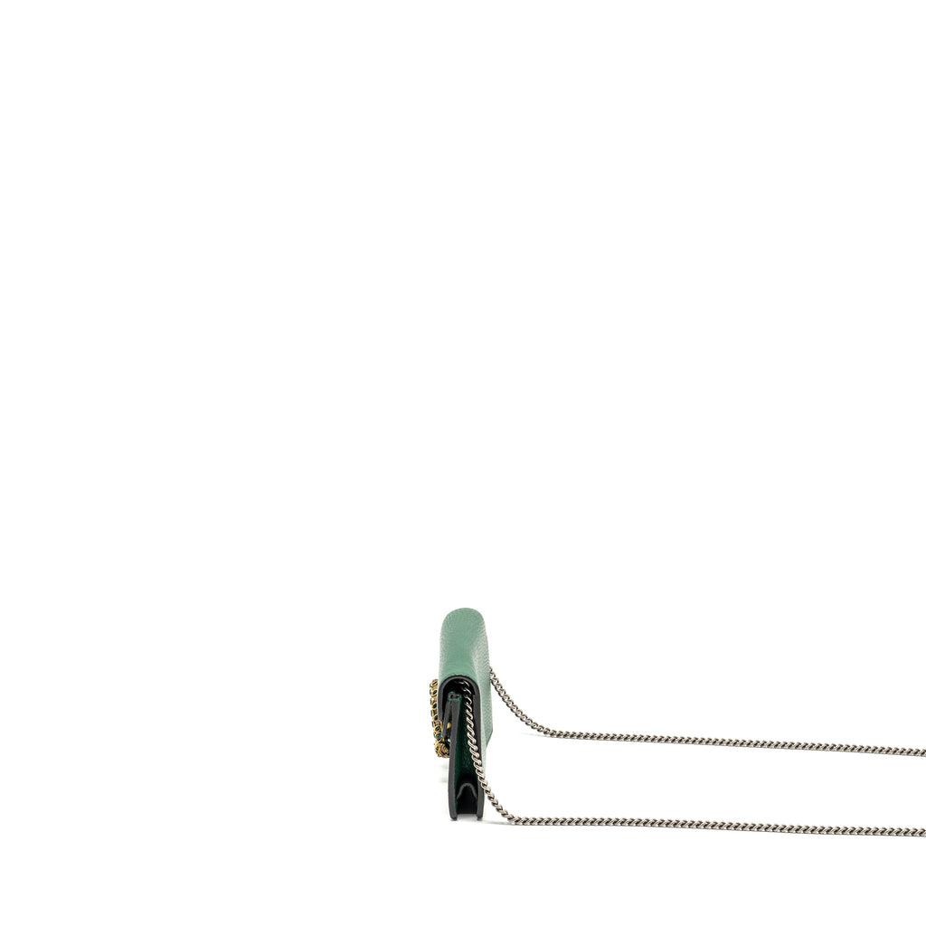 GUCCI SUPER MINI DIONYSUS CALFSKIN GREEN GHW