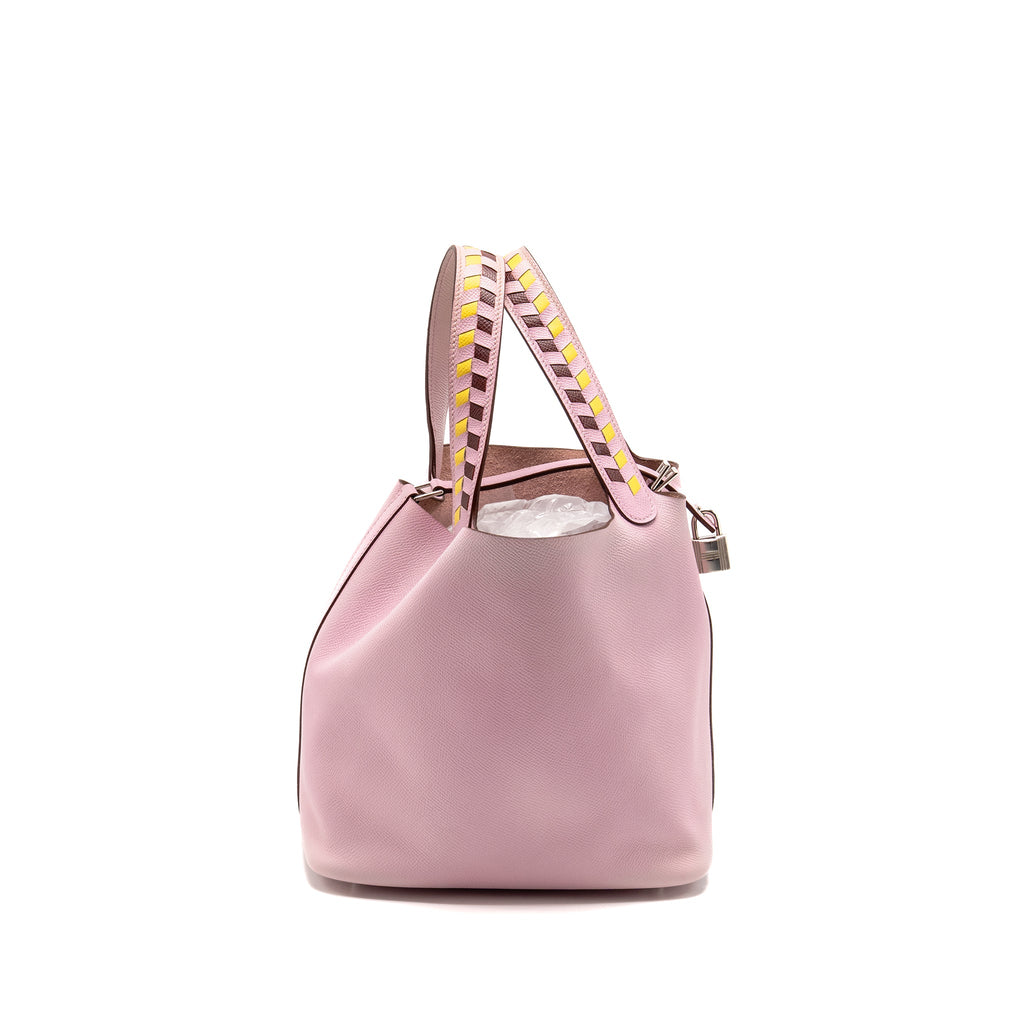 HERMES PICOTIN 22 LOCK BAG MULTICOLOUR HANDLE EPSOM MAUVE SYLVESTRE SHW