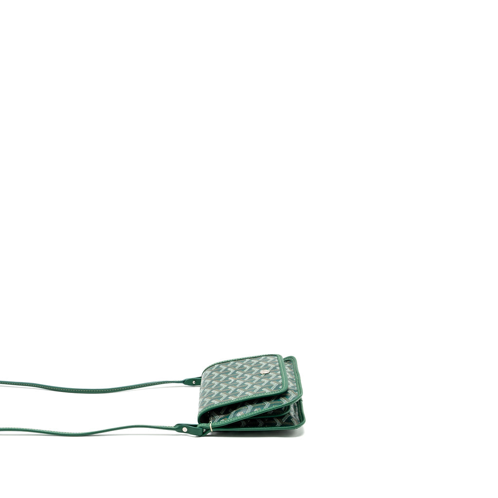 GOYARD PORTEFEUILLE POCHETTE PLUMET GOYARDINE CANVAS VERT SHW