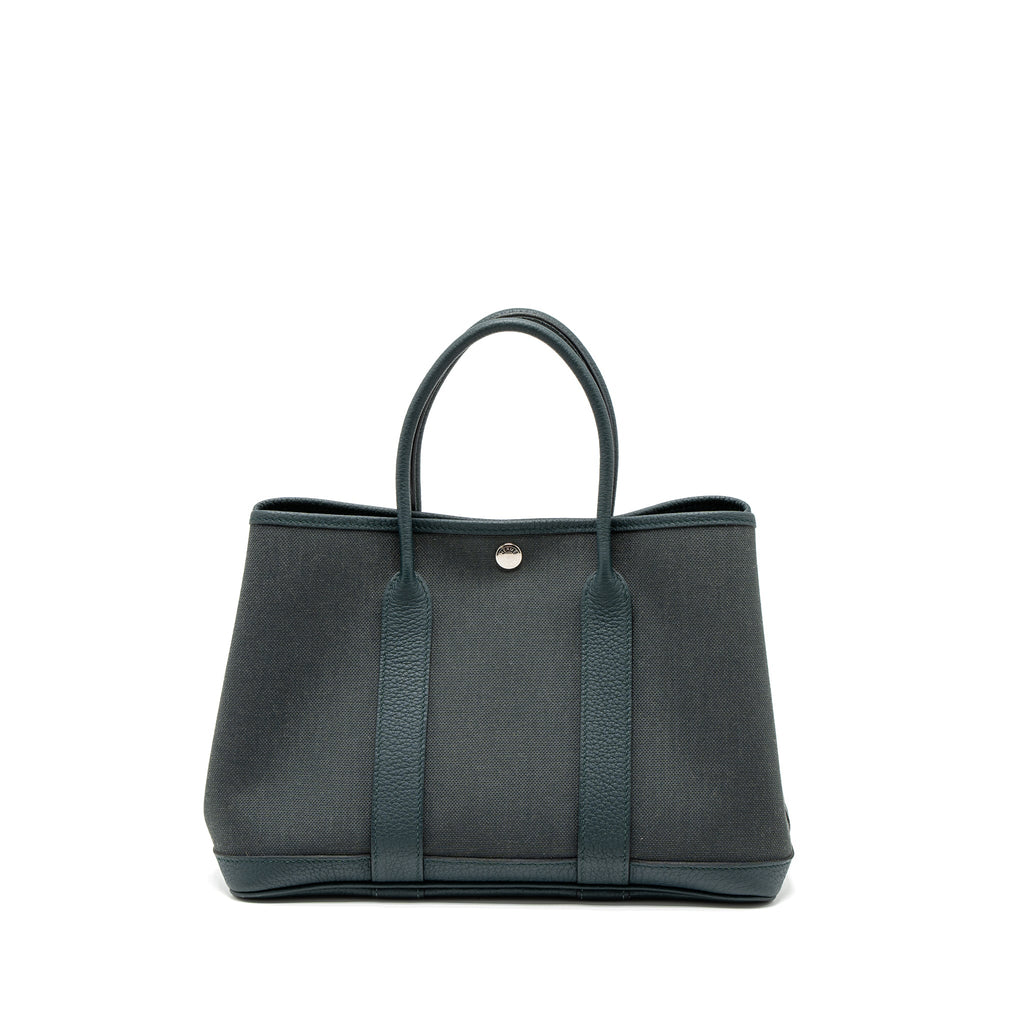 HERMES GARDEN PARTY 30 CANVAS/NEGONDA VERT ROUSSEAU/VERT CYPRES SHW