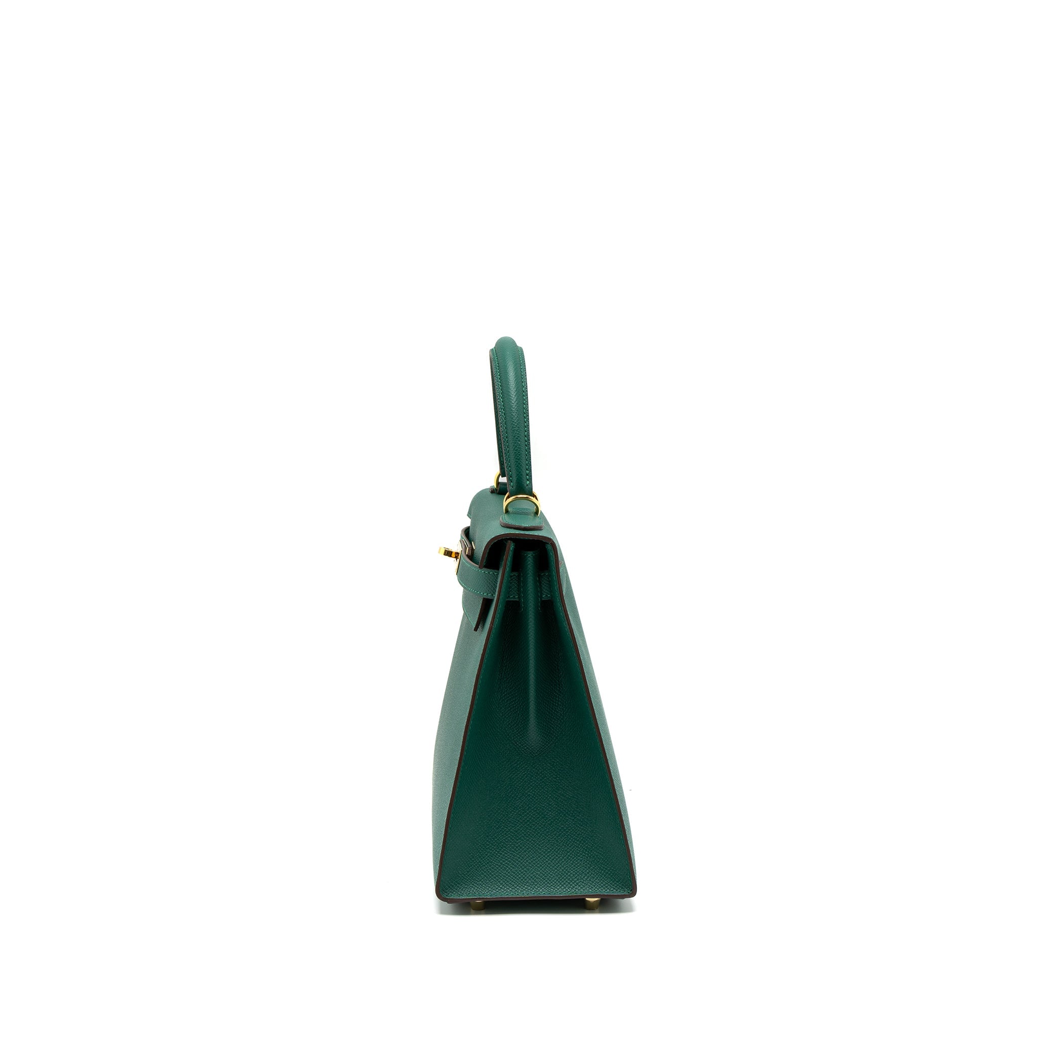 HERMES KELLY 28 SPECIAL ORDER EPSOM MALACHITE/GRIS ASPHALTE GHW