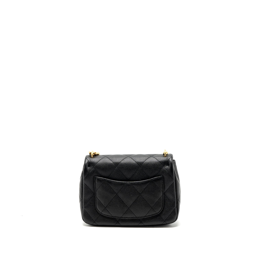 CHANEL 23P COCO LOVE FLAP BAG CAVIAR BLACK GHW(MICROCHIP)