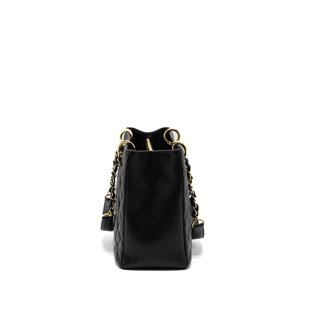 CHANEL GRAND SHOPPING TOTE BAG CAVIAR BLACK GHW