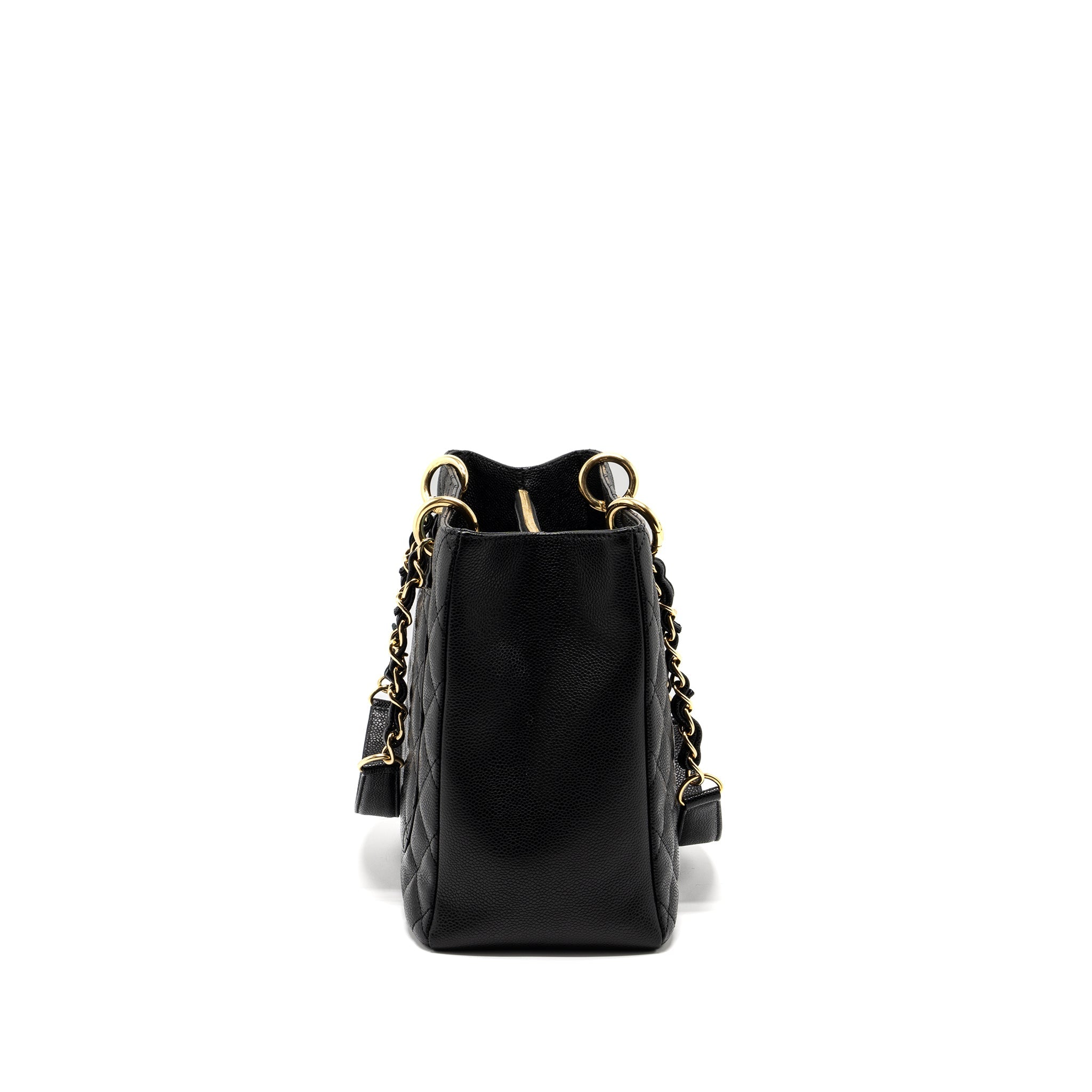 CHANEL GRAND SHOPPING TOTE BAG CAVIAR BLACK GHW