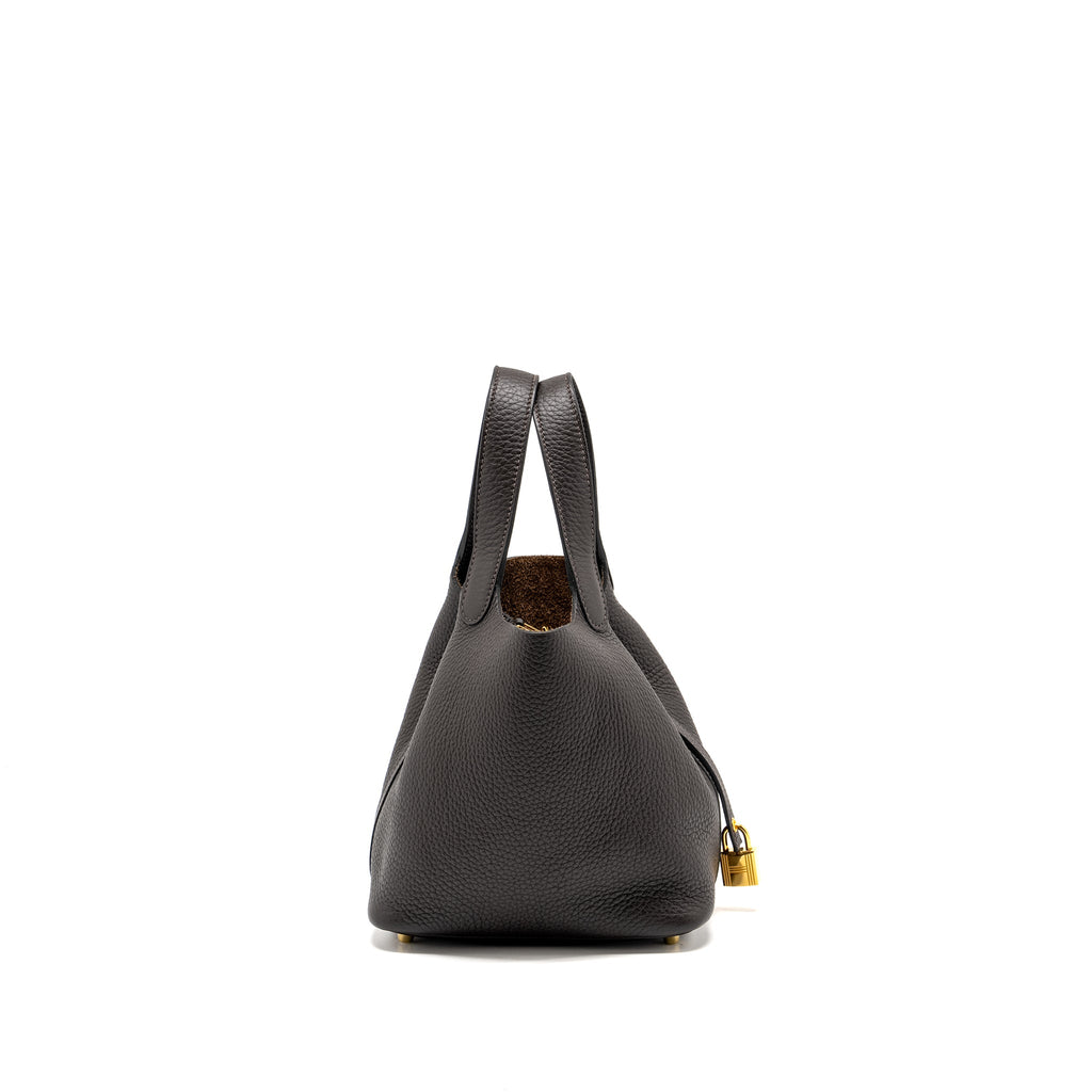 HERMES PICOTIN 18 LOCK BAG CLEMENCE EBENE GHW