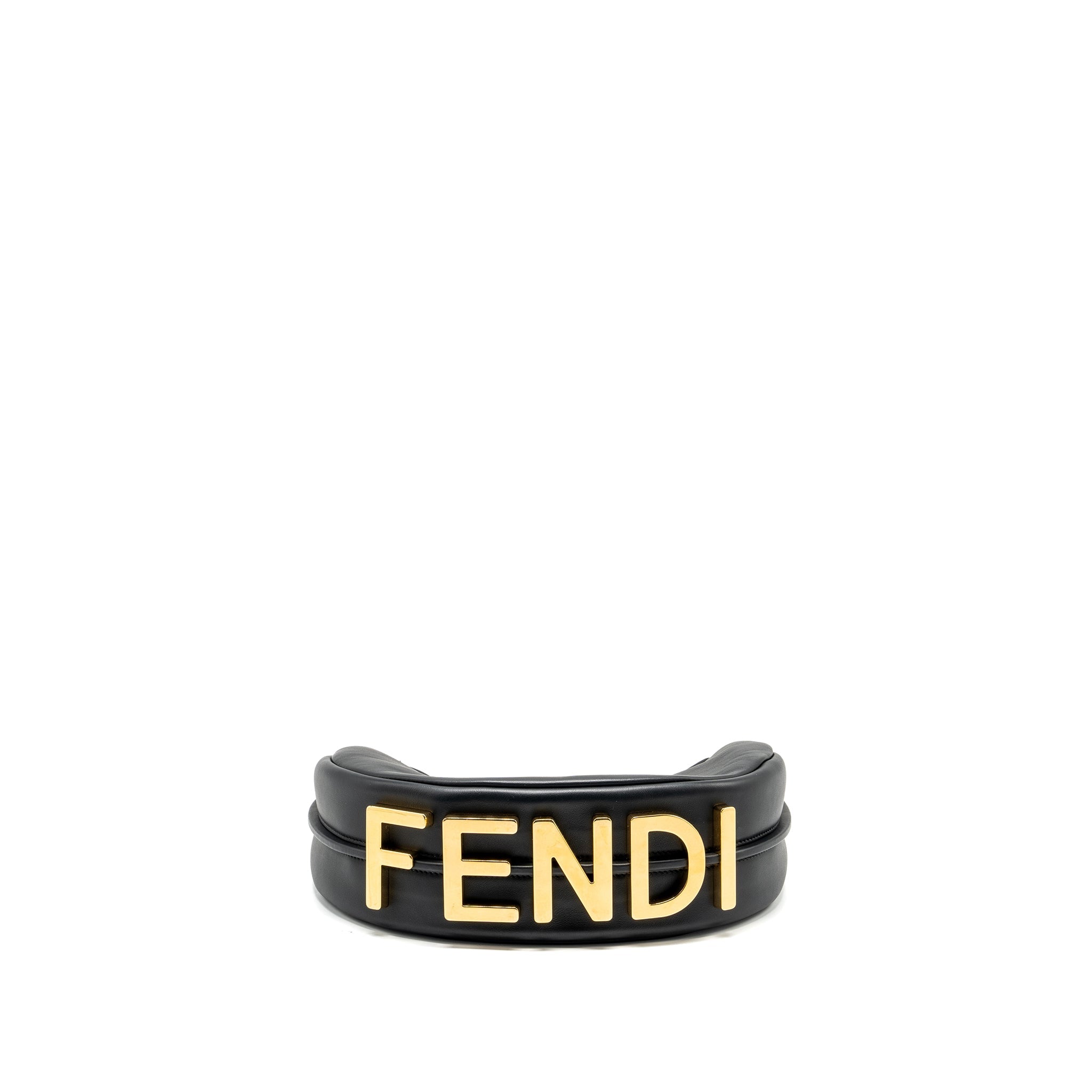 FENDI SMALL FENDIGRAPHY BAG CALFSKIN BLACK GHW