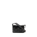 BOTTEGA VENETA SMALL CASSETTE BAG LAMBSKIN BLACK GHW