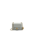 CHANEL 23C PEARL CRUSH MINI SQUARE FLAP BAG LAMBSKIN GREY GHW (MICROCHIP)