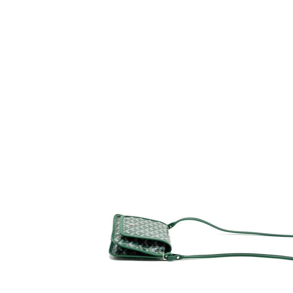 GOYARD PORTEFEUILLE POCHETTE PLUMET GOYARDINE CANVAS VERT SHW