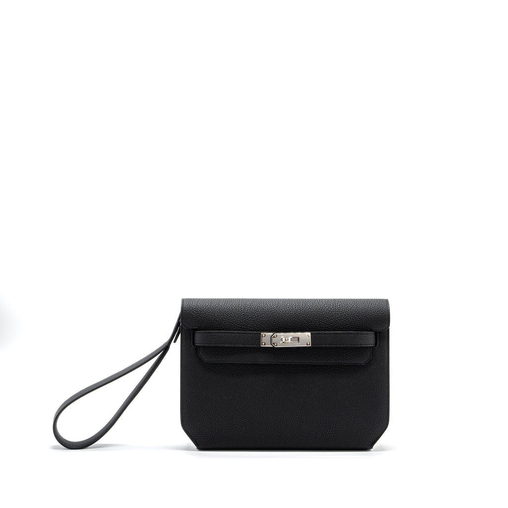 HERMES POCHETTE KELLY DEPECHES 25 TOGO BLACK SHW