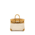 HERMES BIRKIN 25 TOILE SWIFT/CANVAS BISCUIT SHW