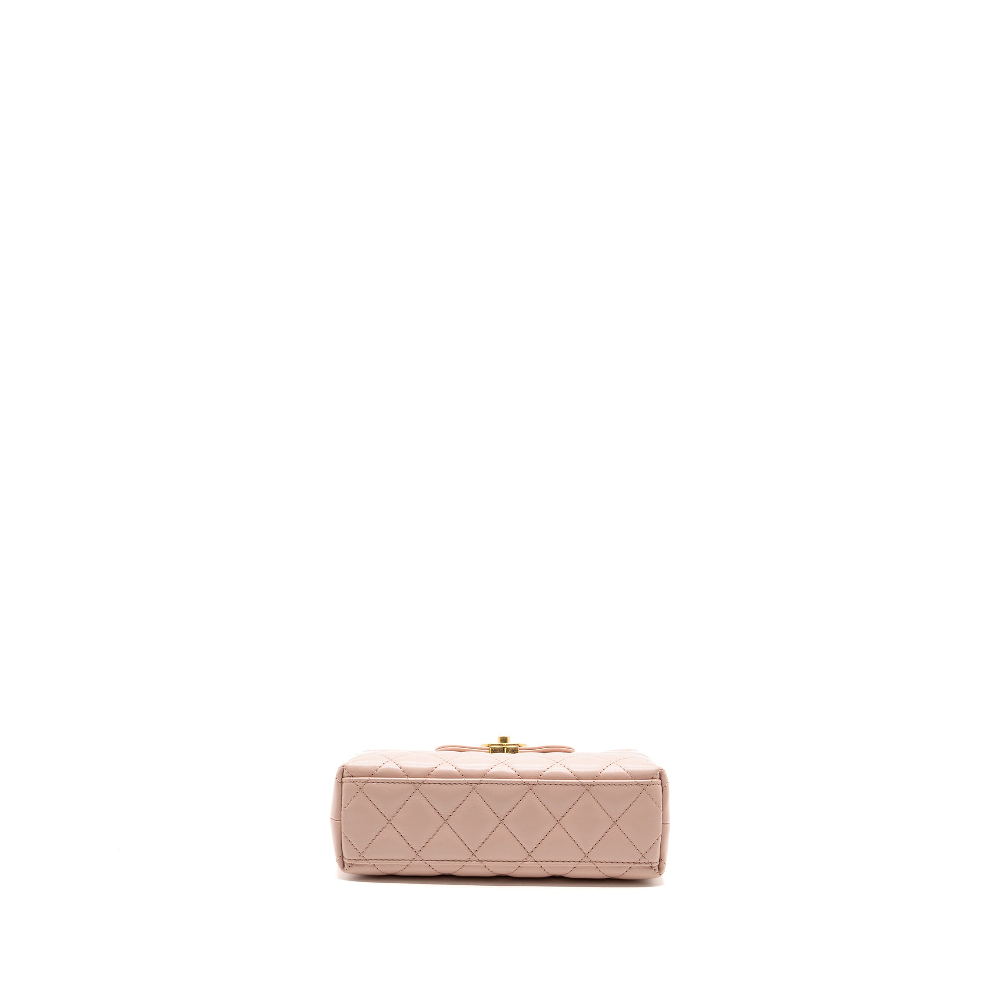 CHANEL 23K MINI SHOPPING TOTE / KELLY BAG CALFSKIN PINK GHW (MICROCHIP)