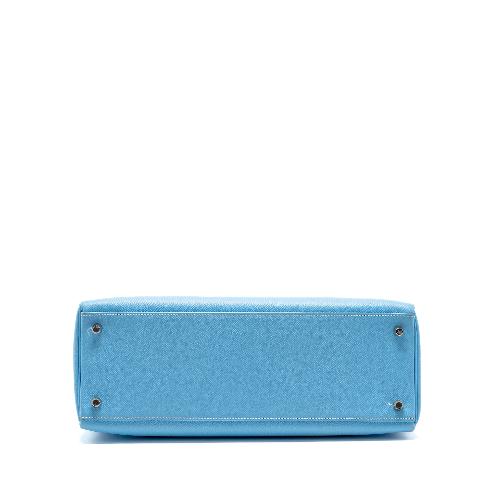 HERMES KELLY 35 EPSOM 7N BLUE CELESTE SHW