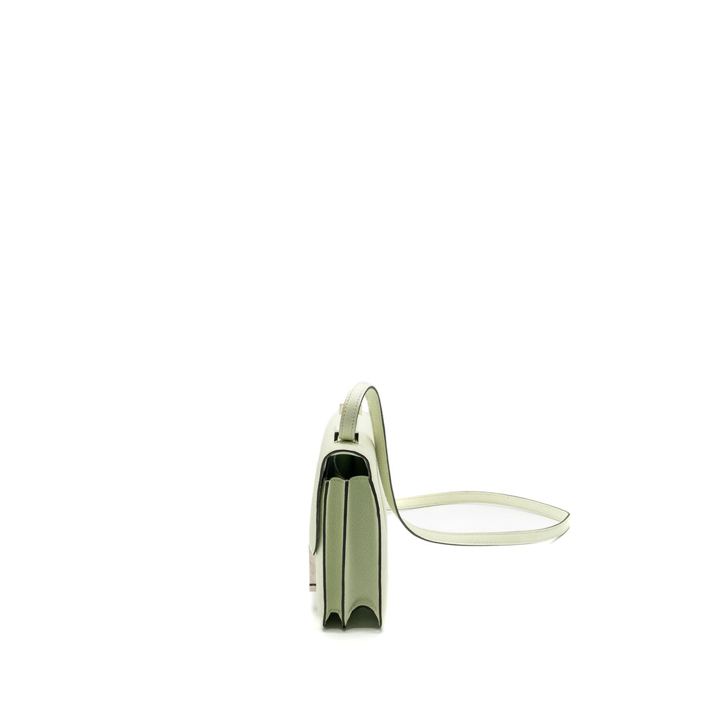 HERMES MINI CONSTANCE EPSOM VERT FIZZ SHW