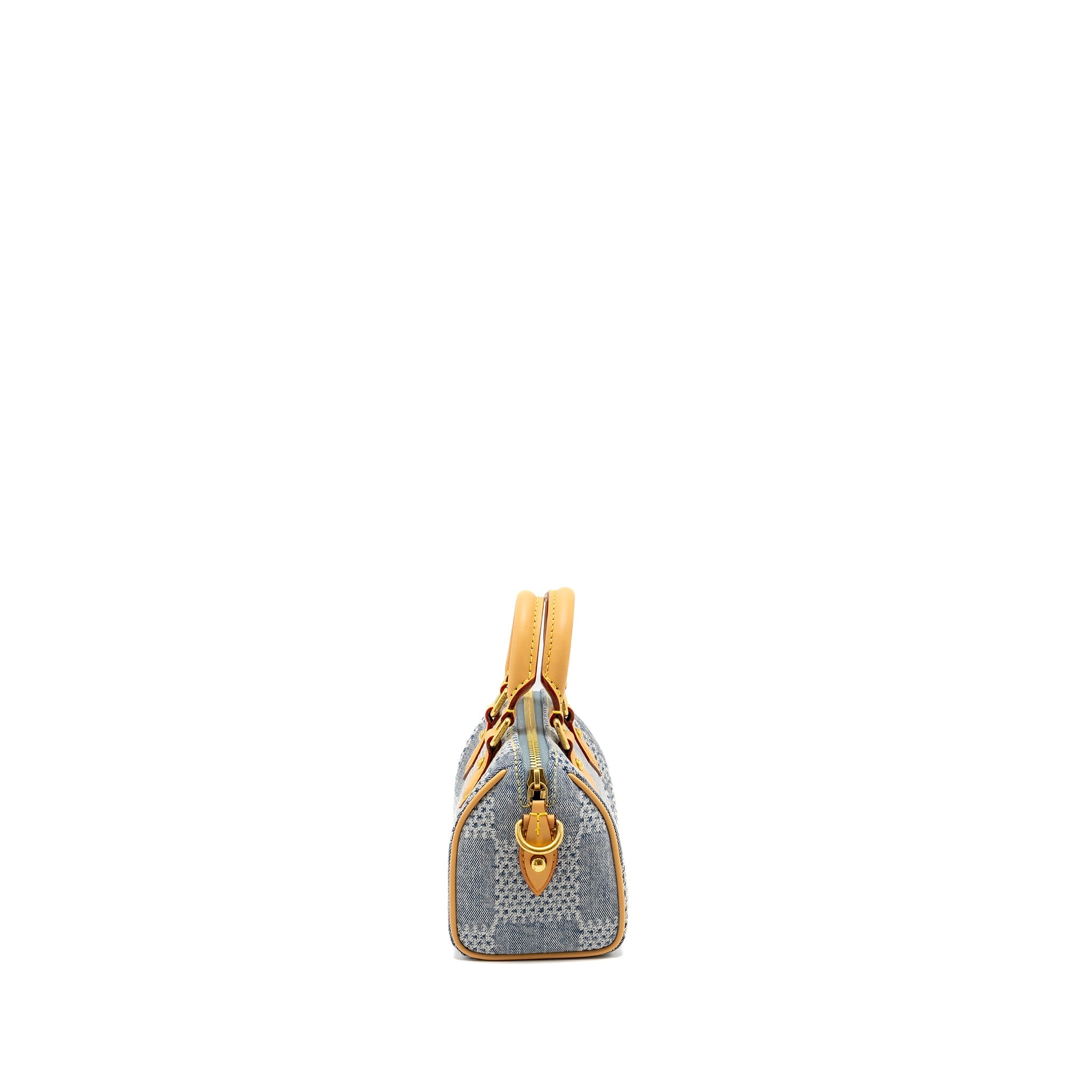 LOUIS VUITTON SPEEDY 18 BANDOULIERE DEMIER DENIM CANVAS GHW