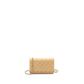 CHANEL CLASSIC WALLET ON CHAIN CAVIAR BEIGE SHW (MICROCHIP)