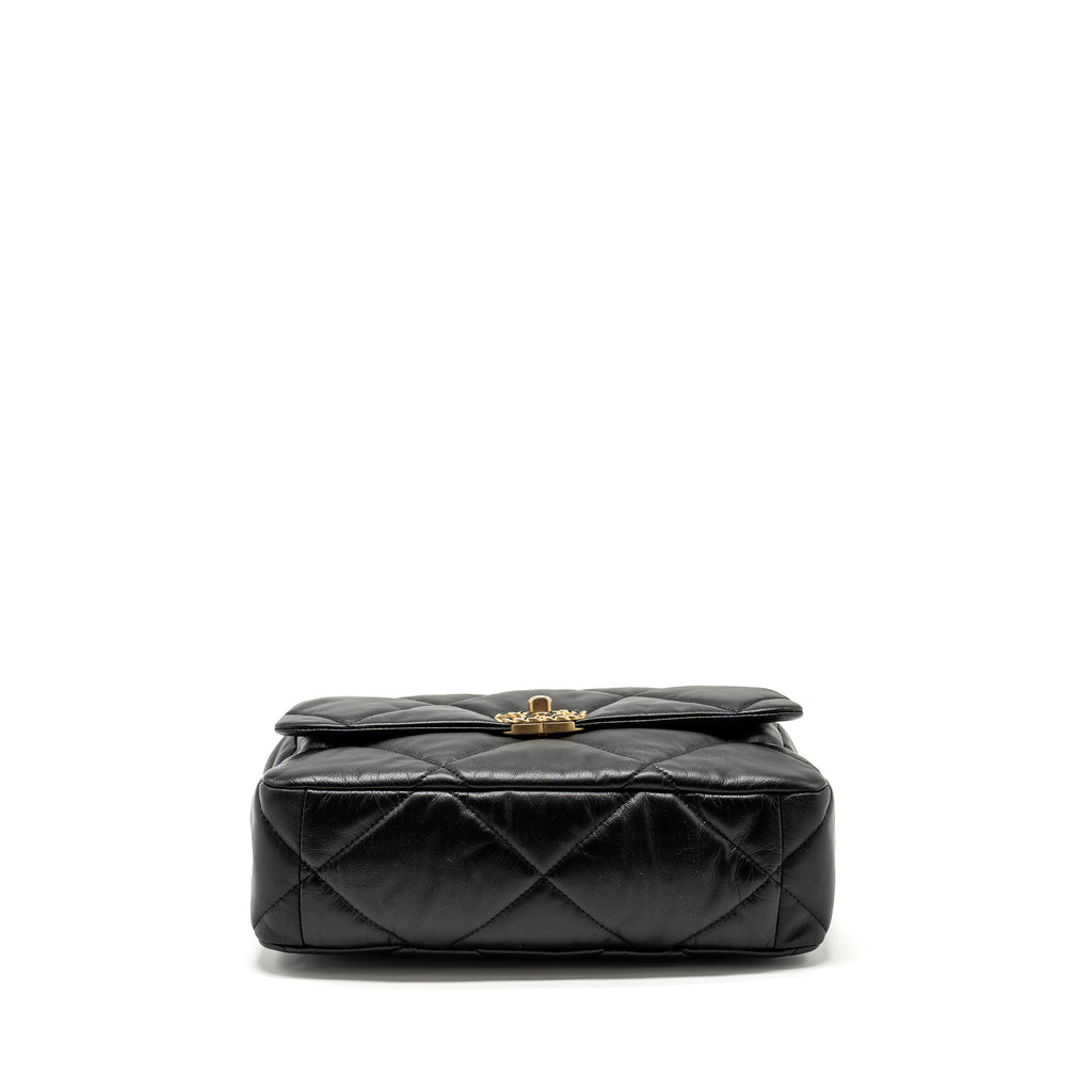 CHANEL MEDIUM 19 BAG GOATSKIN BLACK MULTICOLOUR HARDWARE