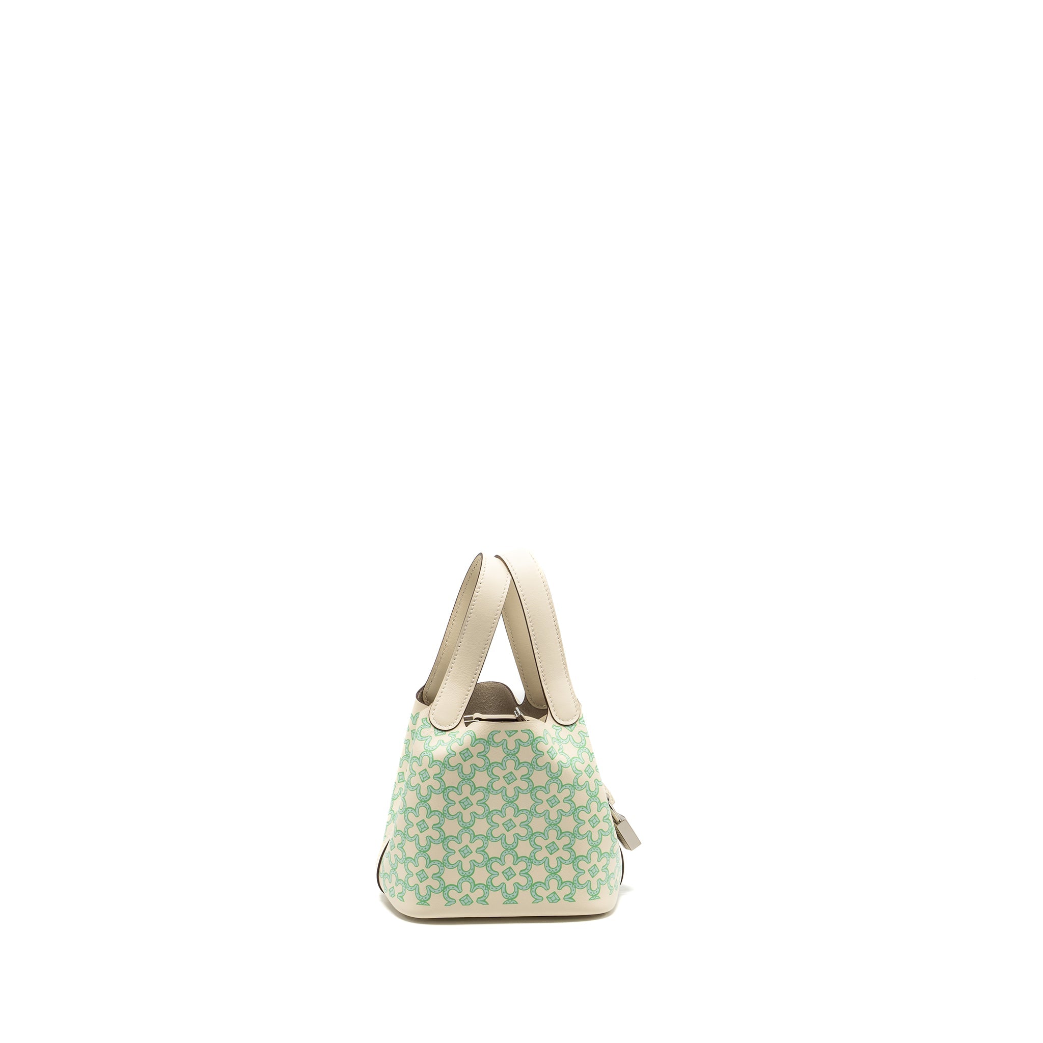 HERMES LUCKY DAISY MICRO PICOTIN SWIFT NATA-VERT-BLANC SHW